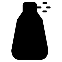 Air Brush Spray Glyph Icon