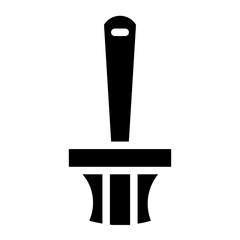 Architect Brush Paint Glyph Icon