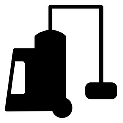 Washing Vacuum Cleaner Glyph Icon