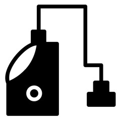 Washing Vacuum Cleaner Glyph Icon
