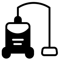 Washing Vacuum Cleaner Glyph Icon