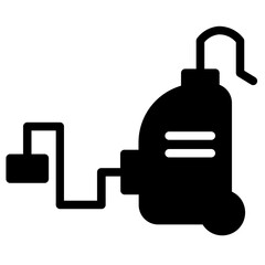 Washing Vacuum Cleaner Glyph Icon