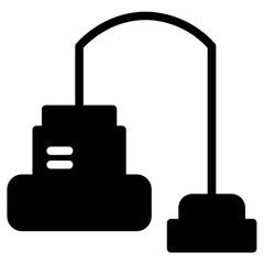 Washing Vacuum Cleaner Glyph Icon