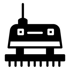 Washing Vacuum Cleaner Glyph Icon