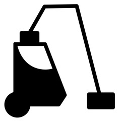 Washing Vacuum Cleaner Glyph Icon