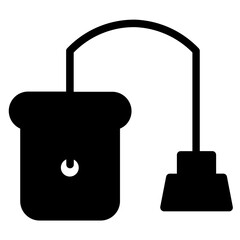 Washing Vacuum Cleaner Glyph Icon