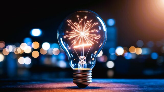 Light bulb idea innovation creativity inspiration energy solution power electricity invention bright spark