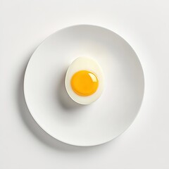 Fried eggs arranged in a frying pan on a wooden surface with fresh herbs and an egg beside, ideal for a delightful morning breakfast scene.