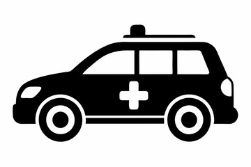medical health car line art silhouette vector illustration