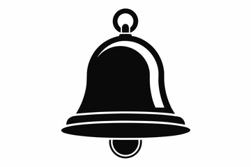 school bell line art silhouette vector illustration