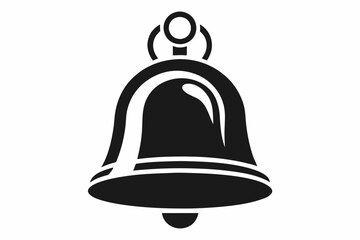 school bell line art silhouette vector illustration