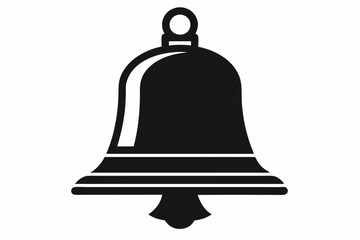 school bell line art silhouette vector illustration