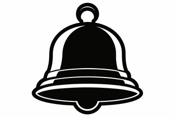 school bell line art silhouette vector illustration