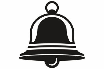 school bell line art silhouette vector illustration