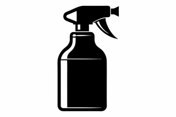 spray bottle icon line art silhouette vector illustration