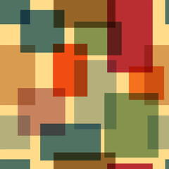 Modern Geometric Wall Art with Overlapping Shapes