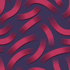 Abstract Pink Arcs on Deep Purple