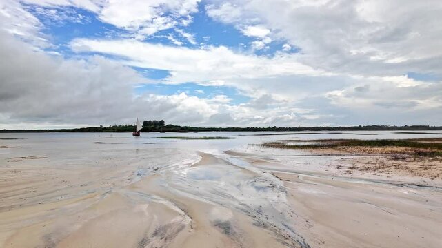 Buggy tour to the Jijoca lagoon at Jericoacoara in Brazil. Dunes of Ceara