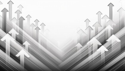 Fototapeta premium border frame of abstract upward arrow colorful transparent arrow concept background with copy space
