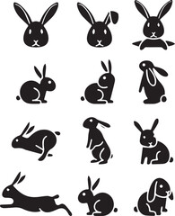 Wildlife animals vector set in natural habitat lion, tiger, elephant, zebra, giraffe, deer, bear, wolf, fox, monkey, leopard, eagle, owl, rhino, nature, safari, jungle, forest, exotic vector design 