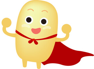 Probiotic Hero Cartoon Character