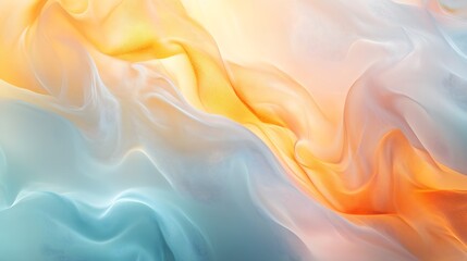 Obraz premium dreamy and soft abstract background with delicate pastel gradients of golden yellow