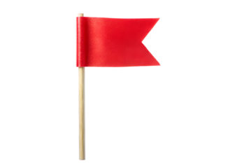 red flag clipart image on transparent background