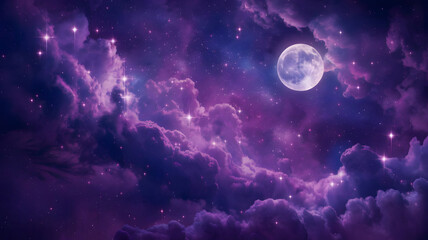 Enchanted Cosmic Night Sky