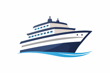 Naklejka premium ship logo vector