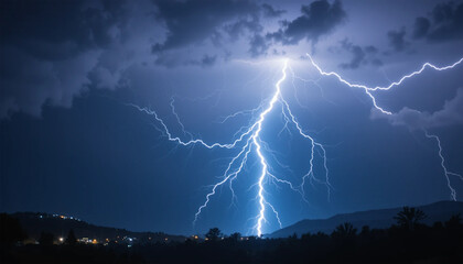 lightning in the night