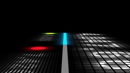 A digital interface panel displaying social media metrics such as views, likes, and dislikes with futuristic neon lights. - Powered by Adobe