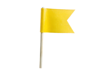 yellow flag clipart image on transparent background