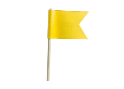 yellow flag clipart image on transparent background