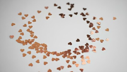 heart shaped confetti
