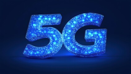 3d blue text on black background