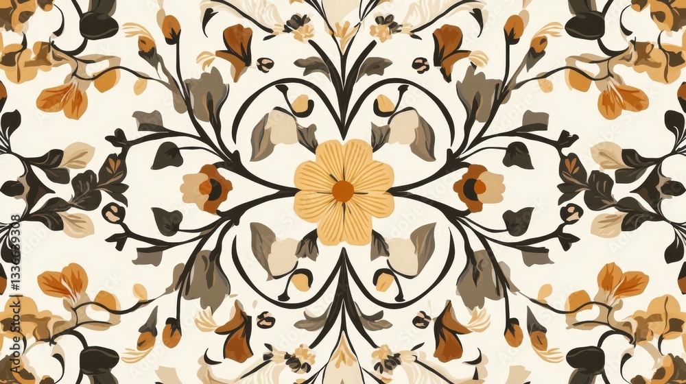 Poster creating a symmetrical seamless pattern with intert gigapixel digital art graphic design creative st