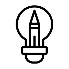 contains icons related to creativity, innovation, discovery, intelligence, thought patterns, ideas.