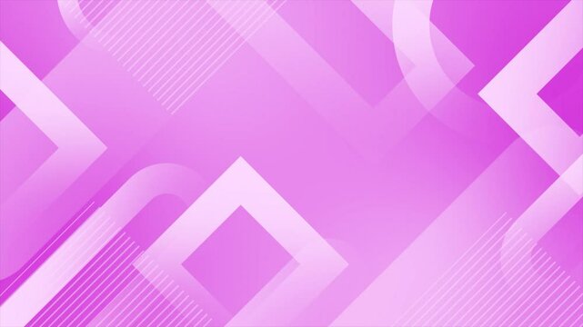 Pink color wiggling geometric shapes with parallel lines modern design loop able geometrical background