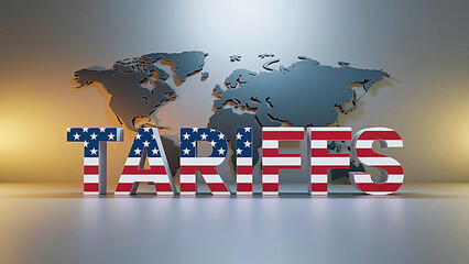 3D Trade Tariffs Concept – U.S. Economic Policy & Global Impact