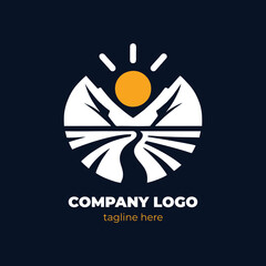 Creative corporate identity logo with elegant branding professional marketing emblem and business success elements perfect for enterprise branding