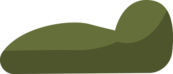 Green bush natural element vector illustration