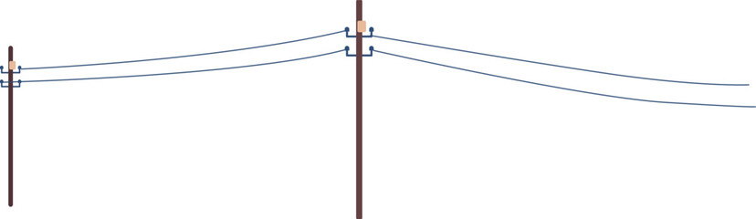Electric power supply pillars row
