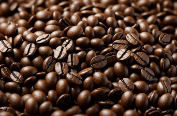 Fototapeta premium コーヒー豆のクローズアップ