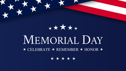 USA Memorial Day vector background
