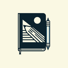 National Notepad with pencil vector Design

