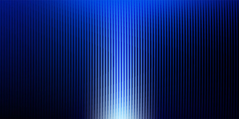 Obraz premium Futuristic neon texture with bright blue-green gradient shades and smooth, bright, grooved vertical lines.