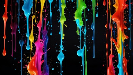 Modern Art colorfull Drops