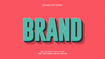 Obraz premium Editable brand text effects