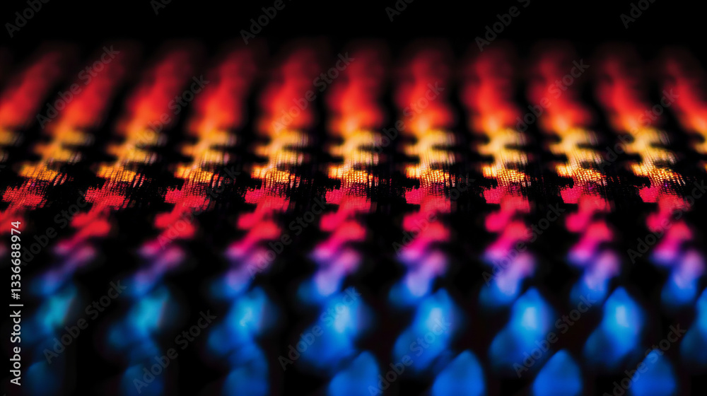 Wall mural vivid abstract design showcasing a colorful gradient pattern on a dark background in a creative art 