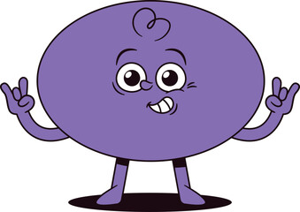 Funky oval geometric figure emotion